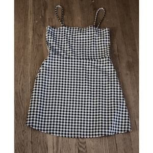 Black & White Plaid Dress